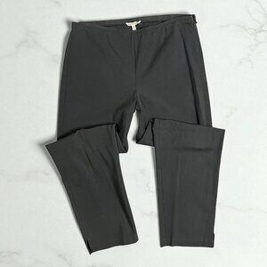 Eileen Fisher Organic Cotton Casual Pants Size Small Medium Gray Ankle Side Zip